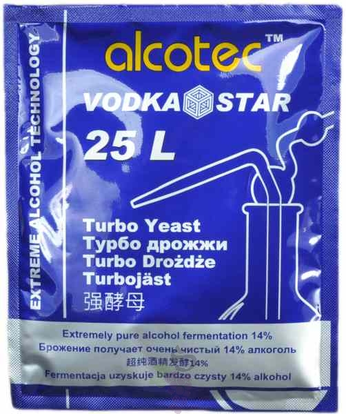 Alcotec Vodka Star Turbo Yeast High Alcohol 14% Homebrew Vodka Distilling